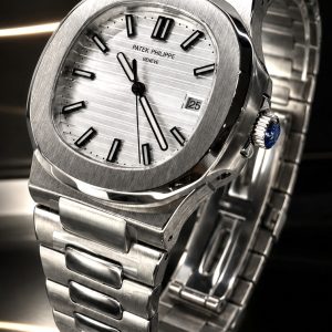 🎁 MEGA PROMOÇÃO Relógio Patek Nautilus AUTOMÁTICO Mostrador Branco Todo em Aço Inox 904L PREMIUM AAA+ Luxo e Destaque + FRETE GRÁTIS