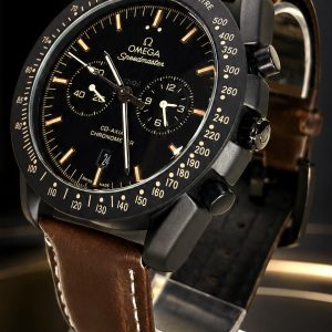 🎁 MEGA PROMOÇÃO Relógio Omeg Seamaster Planet Pulseira Couro Marrom Luxo e Destaque + FRETE GRÁTIS