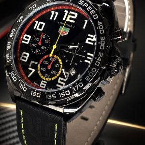 🎁 MEGA PROMOÇÃO Relógio TAG Formula 1 x Red Bull All Black Detalhes Vermelho e Amarelo 100% Funcional Luxo e Destaque + FRETE GRÁTIS