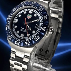 🎁 MEGA PROMOÇÃO Relógio TAG Formula 1 AUTOMÁTICO 38mm PREMIUM AAA+ Mostrador Azul + Todo em Aço Inox 904L Luxo e Destaque + FRETE GRÁTIS
