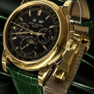  🎁 MEGA PROMOÇÃO Relógio Patek Complications PREMIUM AAA+ Pulseira Couro Verde Caixa Banhada Luxo e Destaque + FRETE GRÁTIS