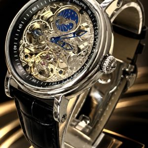 🎁 MEGA PROMOÇÃO Relógio Patek AUTOMÁTICO PREMIUM AAA+ Pulseira Couro Preta Caixaria Aço Inox 904L Luxo e Destaque + FRETE GRÁTIS