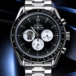 🎁 MEGA PROMOÇÃO Relógio Omeg Snoop Speedmaster 100% Funcional Preto Detalhes Branco Todo em Aço Inox Luxo e Destaque + FRETE GRÁTIS