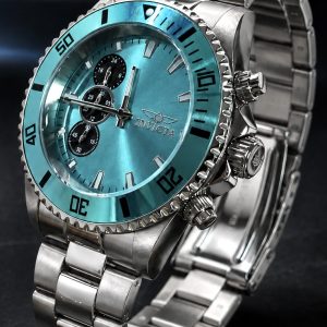  🎁 LANÇAMENTO Invicta Pro Diver ORIGINAL Mostrador Azul Tiffany 100% Funcional Todo em Aço Inox Luxo e Sofisticação + FRETE GRÁTIS