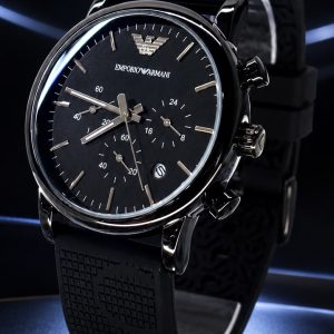 🎁 MEGA PROMOÇÃO Relógio Arman All Black Caixa Aço Inox 100% Funcional Luxo e Destaque + FRETE GRÁTIS