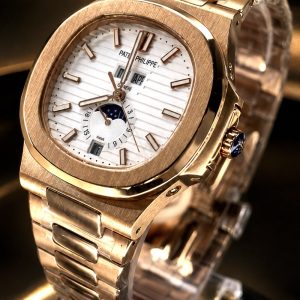 🎁 MEGA PROMOÇÃO Relógio Patek Nautilus AUTOMÁTICO Todo em Bronze Mostrador Branco PREMIUM AAA+ Luxo e Destaque + FRETE GRÁTIS