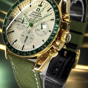 🎁 MEGA PROMOÇÃO Relógio Omeg Snoop Speedmaster 100% Funcional Caixa Banhada + Pulseira Verde Luxo e Destaque + FRETE GRÁTIS