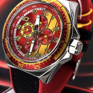 🎁  MEGA PROMOÇÃO ORIGINAL Invicta Racing  Vermelho Detalhes Amarela Pulseira em Silicone Preta Luxo e Sofisticação + FRETE GRÁTIS