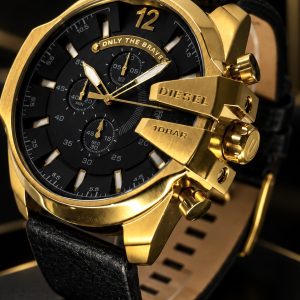 🎁 MEGA PROMOÇÃO Relógio 10bar Edição Limitada Preto Caixa Banhada a Ouro 18K 100% Funcional PREMIUM AAA+ Luxo e Destaque + FRETE GRÁTIS