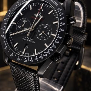 🎁 MEGA PROMOÇÃO Relógio Omeg Speedmaster All Black 100% Funcional + Pulseira em Nylon Luxo e Destaque + FRETE GRÁTIS