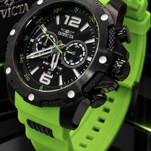 🎁 MEGA PROMOÇÃO ORIGINAL Invicta Force 100% Funcional Mostrador Preto Pulseira em Silicone Verde E SOFISTICAÇÃO + Frete Grátis