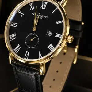 🎁 MEGA PROMOÇÃO Relógio PTK Preto Caixa Banhada Pulseira Couro Luxo e Destaque + FRETE GRÁTIS