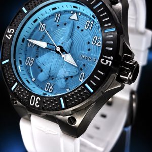 🎁 MEGA PROMOÇÃO ORIGINAL Invicta Aviator Mostrador Azul Pulseira em Silicone Branca Luxo e Sofisticação + FRETE GRÁTIS
