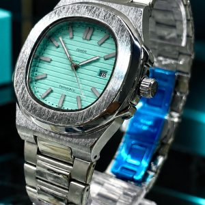 🎁 MEGA PROMOÇÃO Ptk Mostrador Tiffany Aço Inoxidável Fundo de Vidro Luxo, Destaque e Pura Sofisticação + Frete Grátis