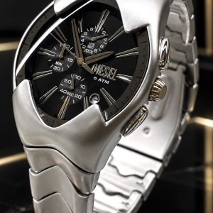 🎁 MEGA PROMOÇÃO Relógio Chrono 100% Funcional Todo Aço Fosco Mostrador Preto  Luxo e Destaque + FRETE GRÁTIS