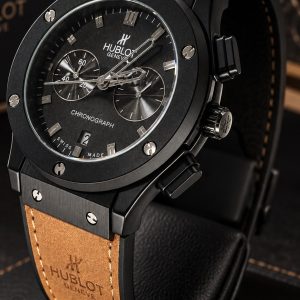 🎁 PROMOÇÃO Relógio Hublo 100 % Funcional + Caixa Black Pulseira em Camurça Marrom Luxo e Sofisticação + FRETE GRÁTIS