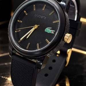 🎁MEGA PROMOÇÃO Relógio LCT All Black Detalhes Dourados Funcional Pulseira Silicone + Luxo e Destaque + FRETE GRÁTIS