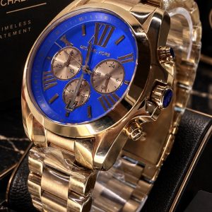 🎁MEGA PROMOÇÃO Relógio MK Feminino Bronze Mostrador Azul 100% FUNCIONAL Linha Premium AAA+ Luxo e Sofisticação + Frete Grátis