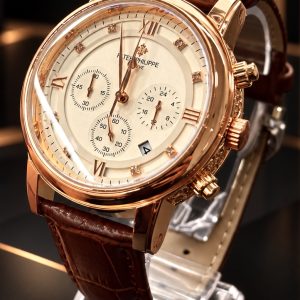 🎁 MEGA PROMOÇÃO Relógio PTK 100% Funcional Caixa Bronze Mostrador Branco Pulseira Couro Marrom Luxo e Destaque + FRETE GRÁTIS