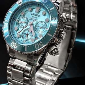 🎁 MEGA PROMOÇÃO Relógio Seik Mostrador Azul Ciano 100% Funcional Todo me Aço Inox Luxo e Destaque + FRETE GRÁTIS
