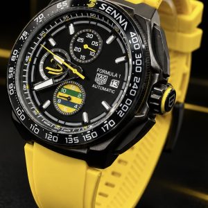 🎁 MEGA PROMOÇÃO Relógio TAG Formula 1 Senna 100% Funciona  Pulseira Silicone Amarela Luxo e Destaque + FRETE GRÁTIS