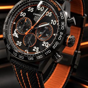 🎁 MEGA PROMOÇÃO Relógio TAG 100% Funcional Preto Detalhes Laranja PREMIUM AAA+ Pulseira Nylon Luxo e Destaque + FRETE GRÁTIS